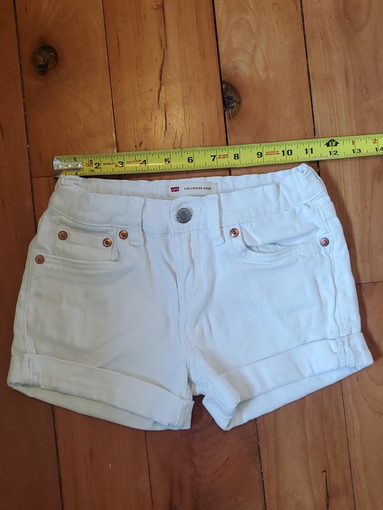 Levi's Other - Levi's Size Adjustable White Rolled-Hem Denim Shorts